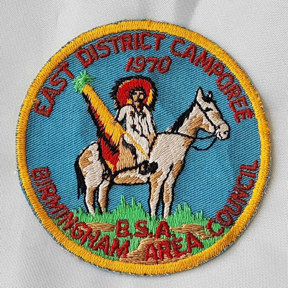 BSA East District Camporee 1970 Birmingham Area Council Patch‎ Rare Original NOS
